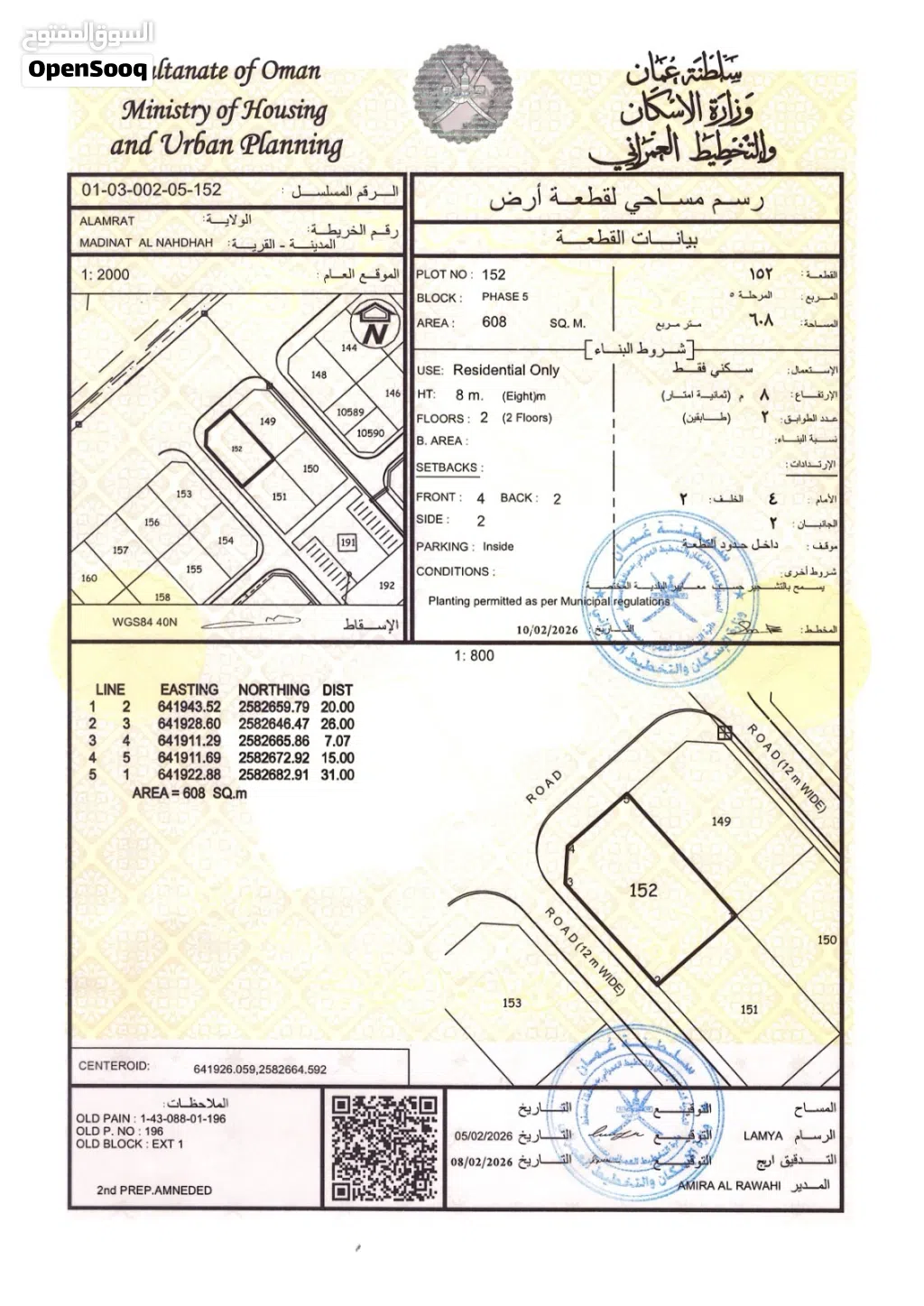 Residential Land for Sale in Muscat Amerat