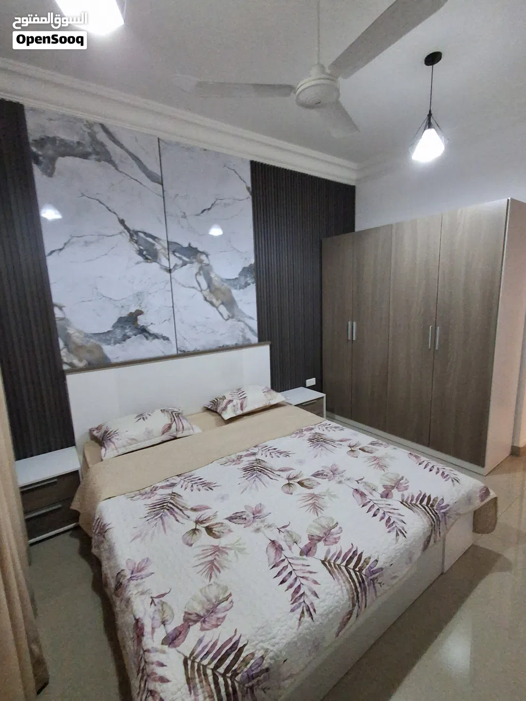 Bousher Al Maha 1bhk fully furnished for rent بوشر شارع المها شقه غرفه وصاله مفروشه فرش جديد للإيجار
