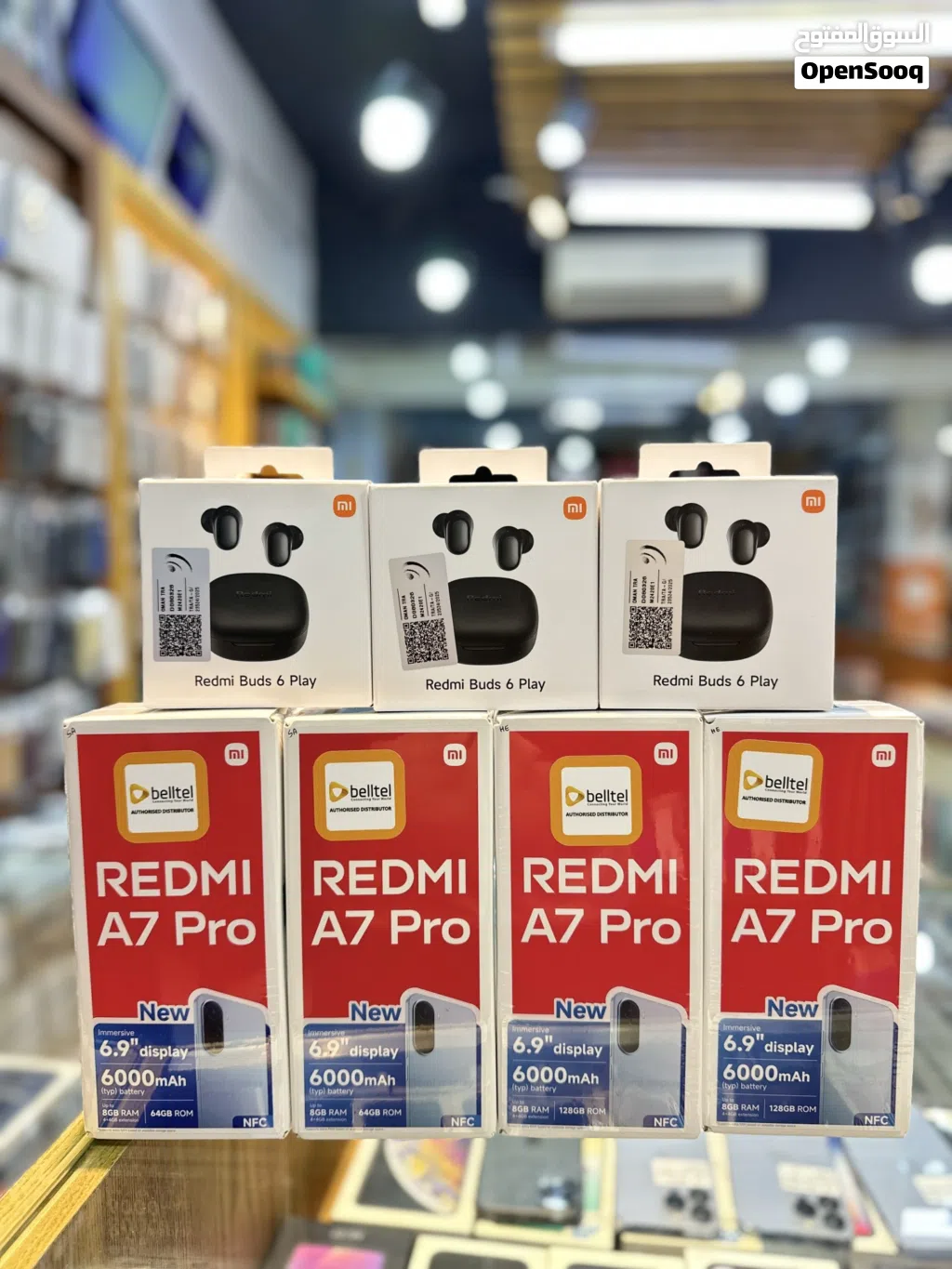 Redmi A7 Pro 4+128Gb with Earbuds 42/- Redmi A7 Pro 4+64Gb with Earbuds 37/-