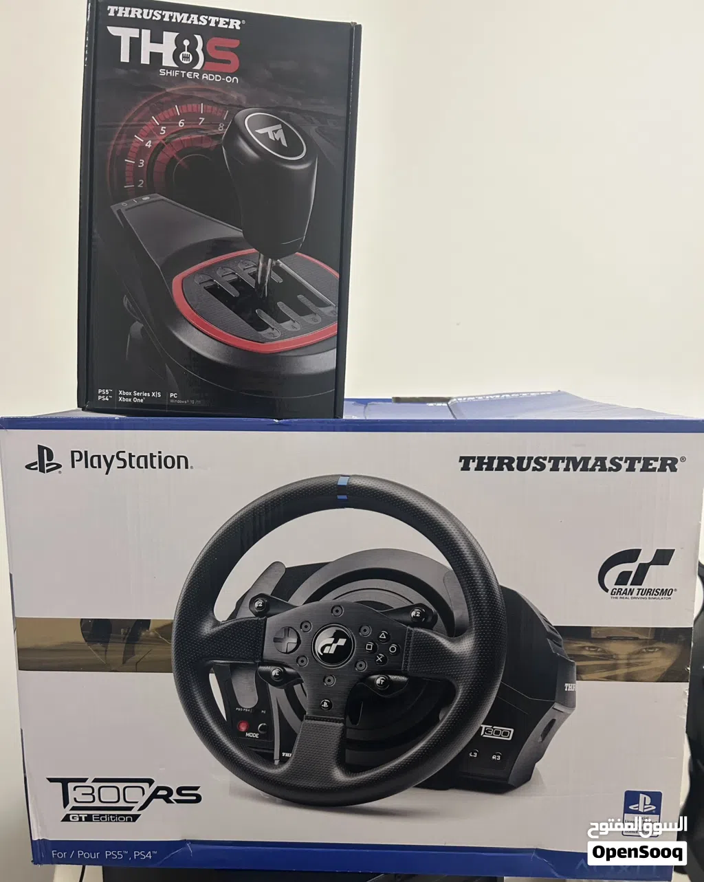 THRUSTMASTER T300 RS FORCE FEEDBACK WHEEL PC/PS4/PS5 + PEDALS + TH8S GEAR SHIFTER