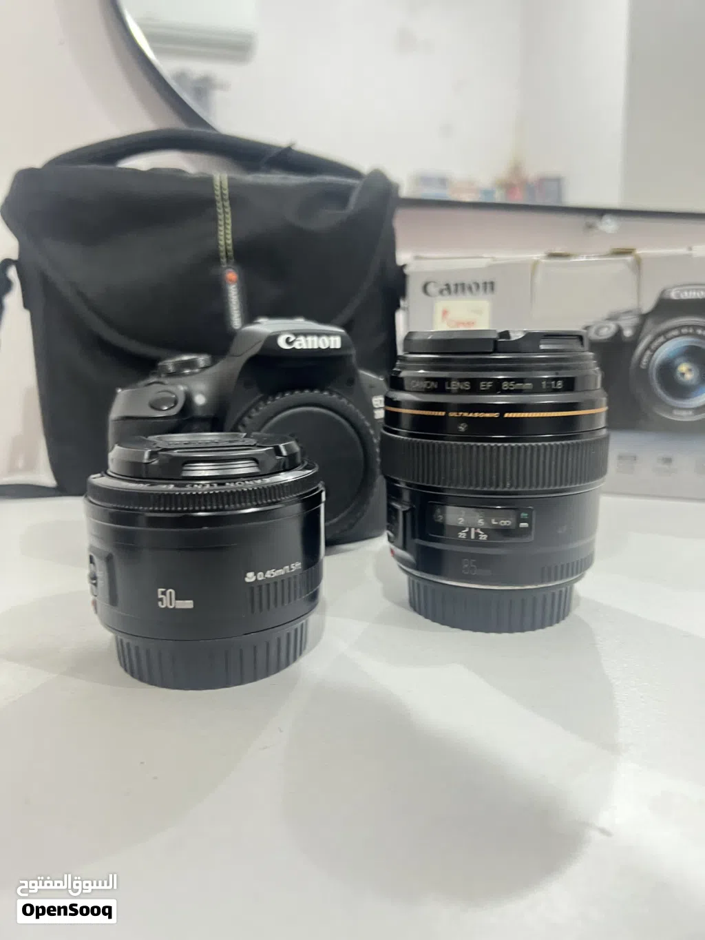 Canon eos 2000D with 2 lenses