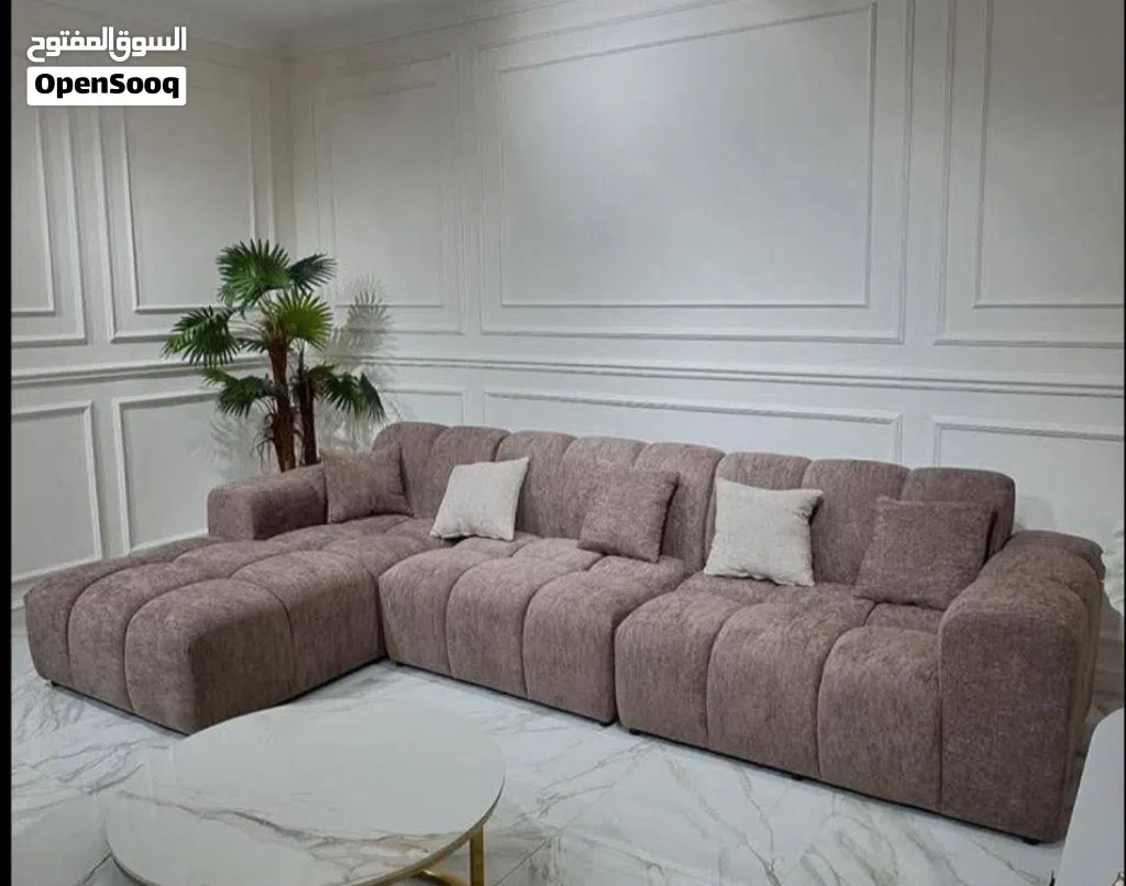 5 person L shape sofa with water proof and easy clean fabric best foam quality