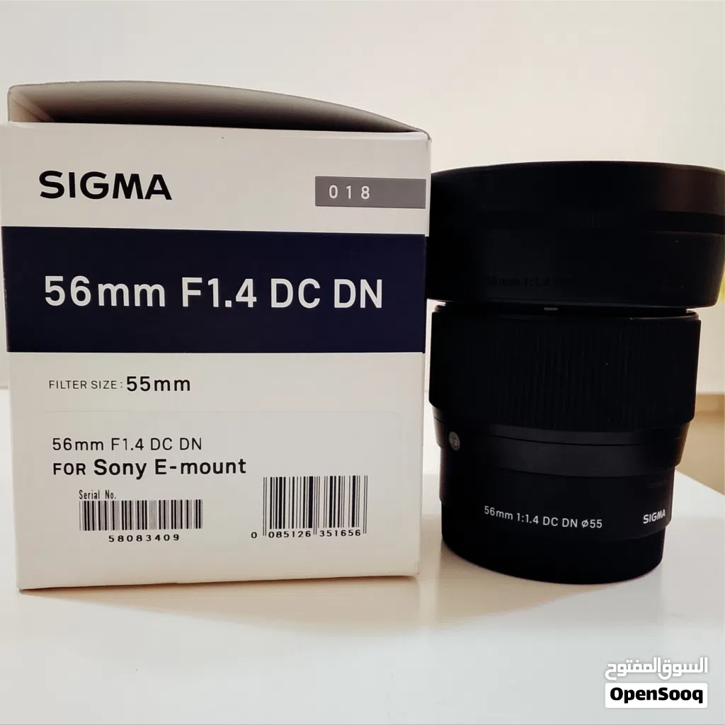 Sigma 56mm f1.4 Sony e-mount lens