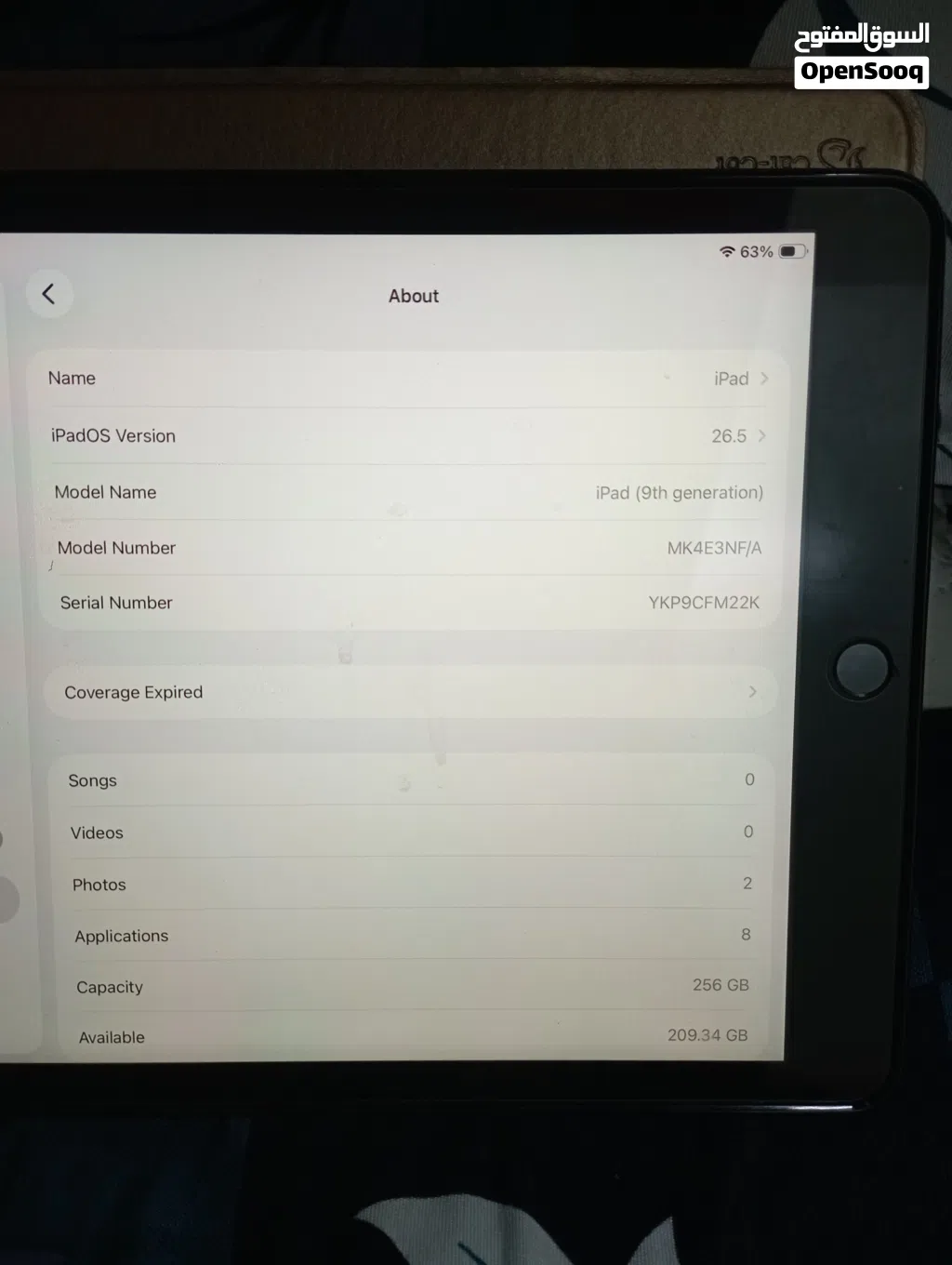 Ipad 9th generation 256gb excellent condition