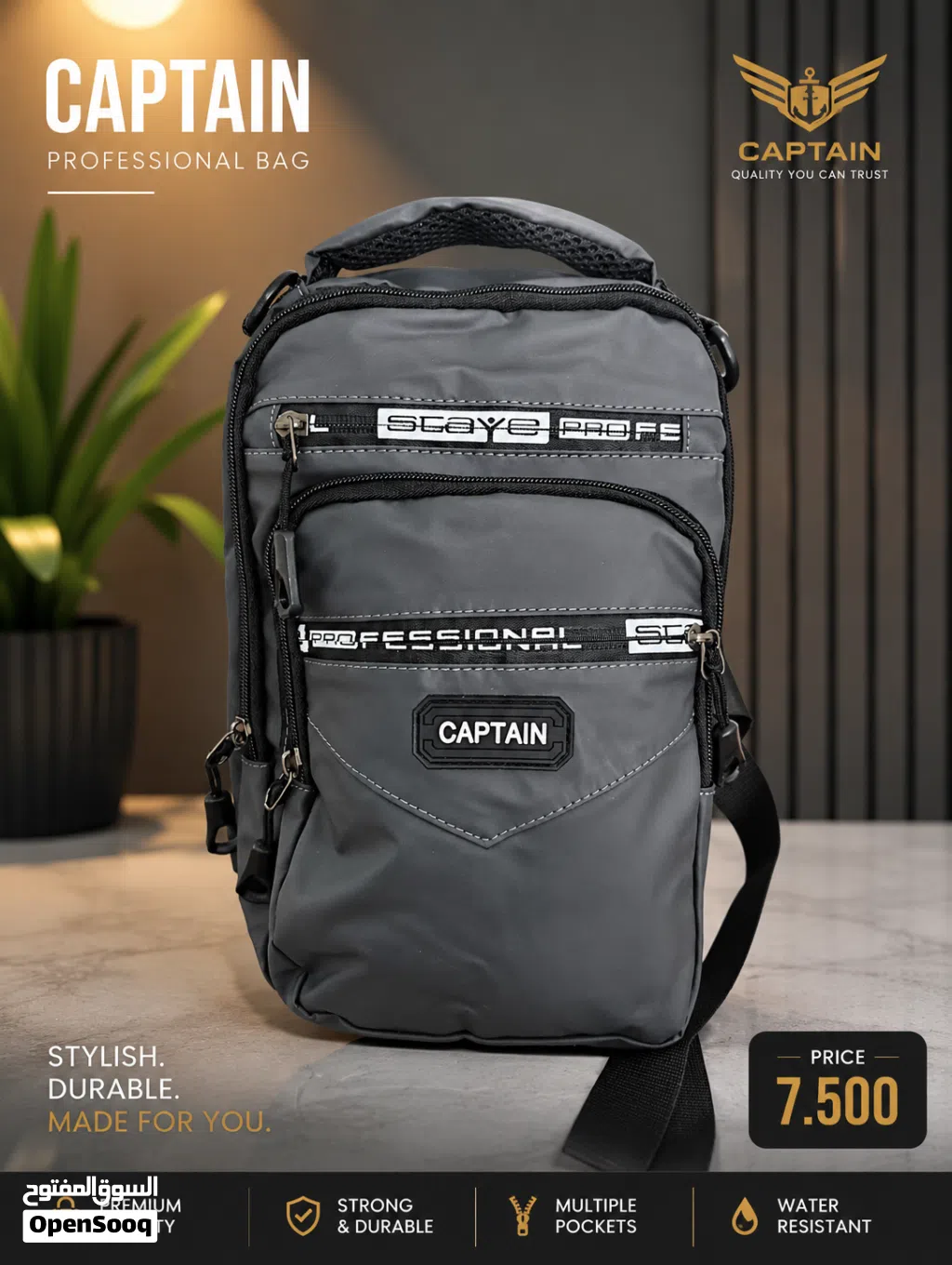 Captain Professional Shoulder Bag – Stylish &amp; Durable Travel Bag