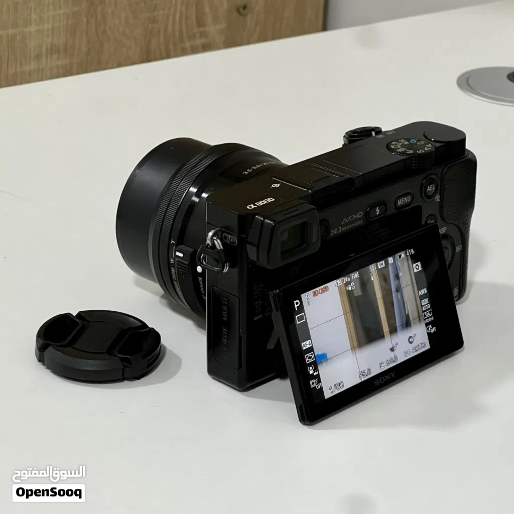 Sony a6000 with lens 16-55mm - كاميرا سوني